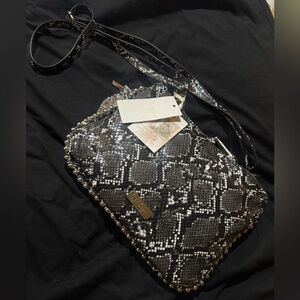 Jessica Simpson Black and White Crossbody Bag